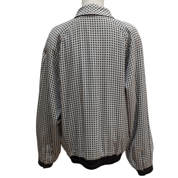 VTG One Hundred % Bijan! Cashmere & Silk Reversible Short Jacket w/ Leather Trim - Picture 2 of 16